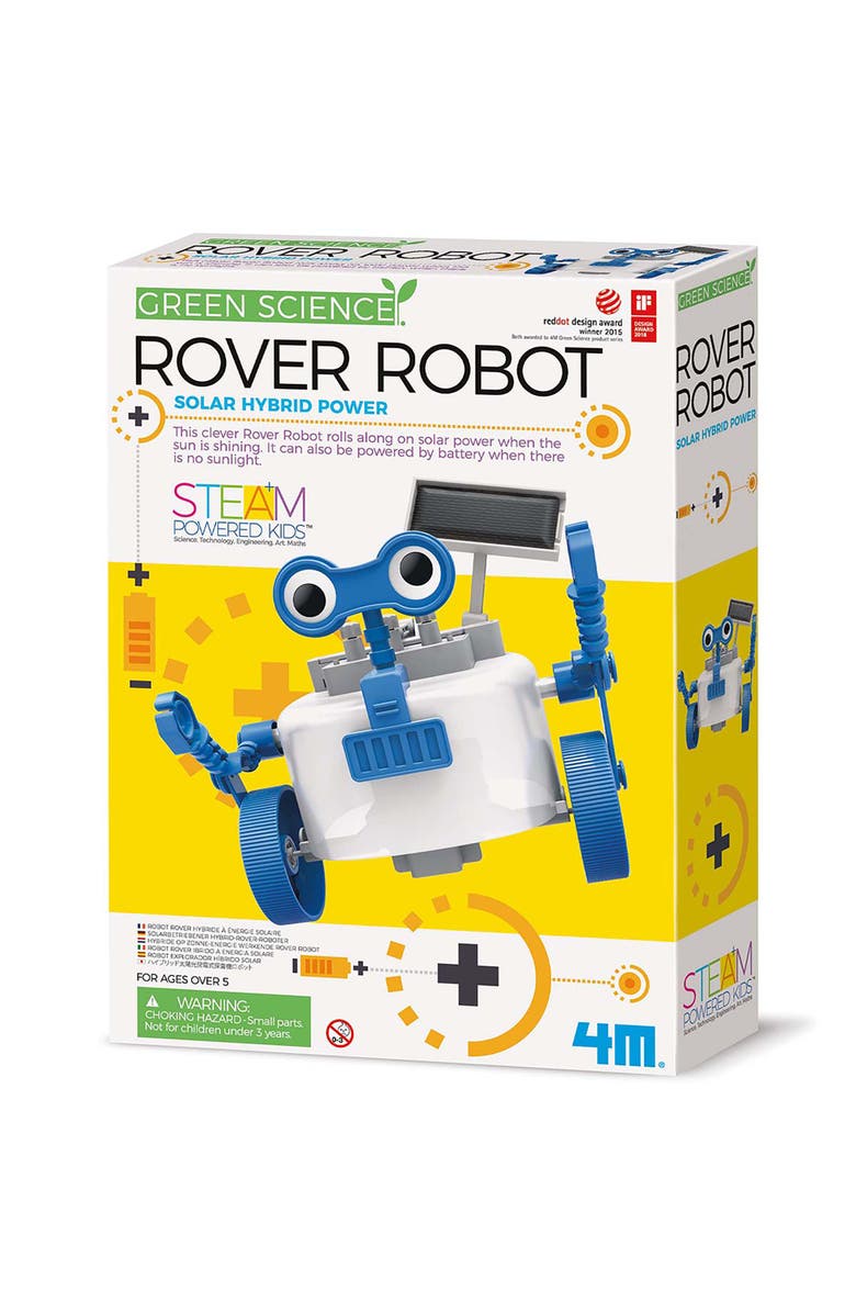 4M Green Science Rover Robot Diy Robotics Kit, Main, color, Multicolored