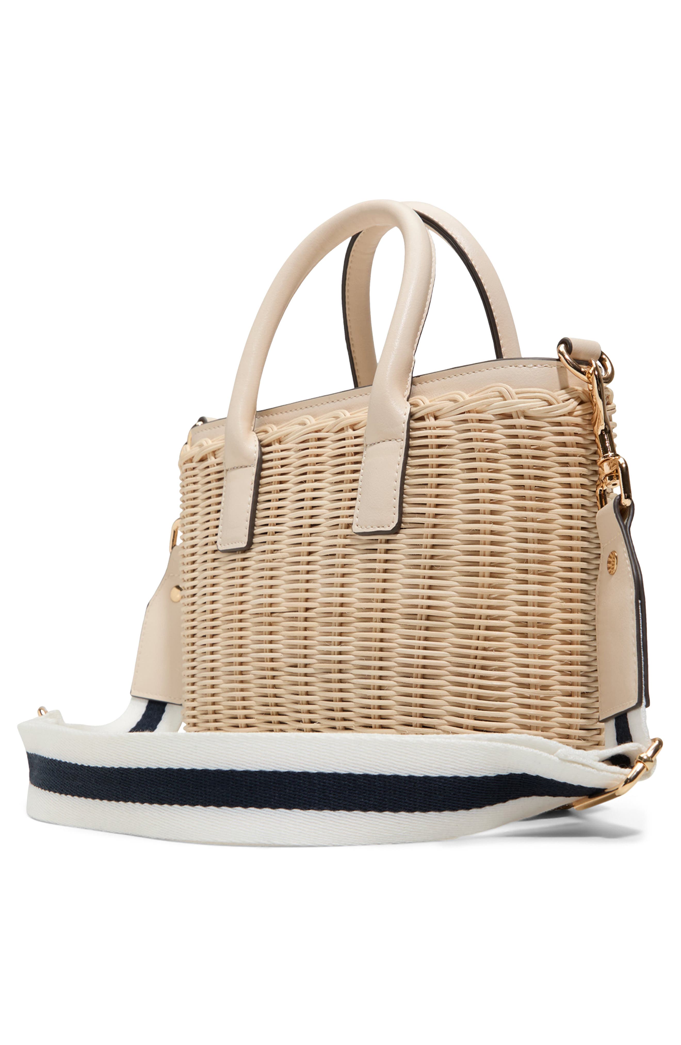 ALDO Seasparkle Rattan Handbag, Alternate, color, 