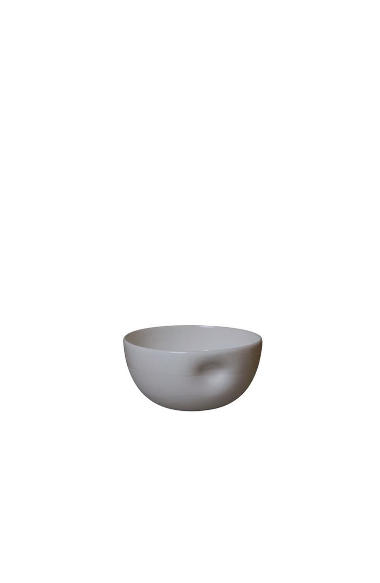 MIDDLE KINGDOM Unique Series Thumb Print Porcelain Bowl, Main, color, Bisque - Large