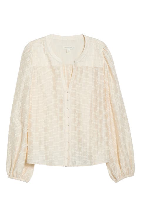 Long Sleeve Button-Up Top