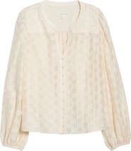 Treasure & Bond Long Sleeve Button-Up Top