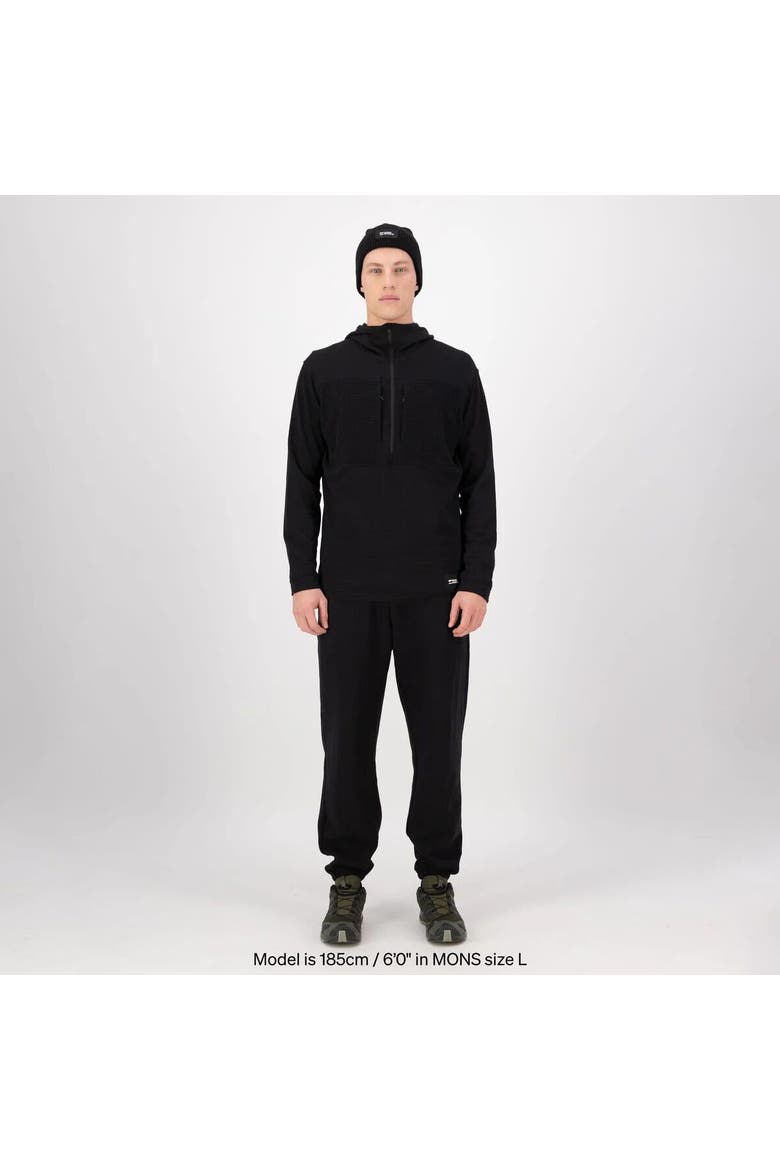 Offgrid Merino Fleece 1/2-Zip Long-Sleeve Top - Men's, Alternate, color, Black