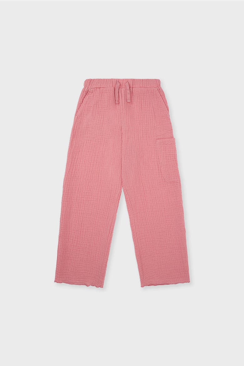 Organic Cotton Waffle Pant, Main, color, Mauve Glow