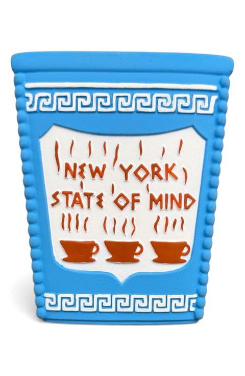 Greek Coffee Cup Natural Rubber Teether