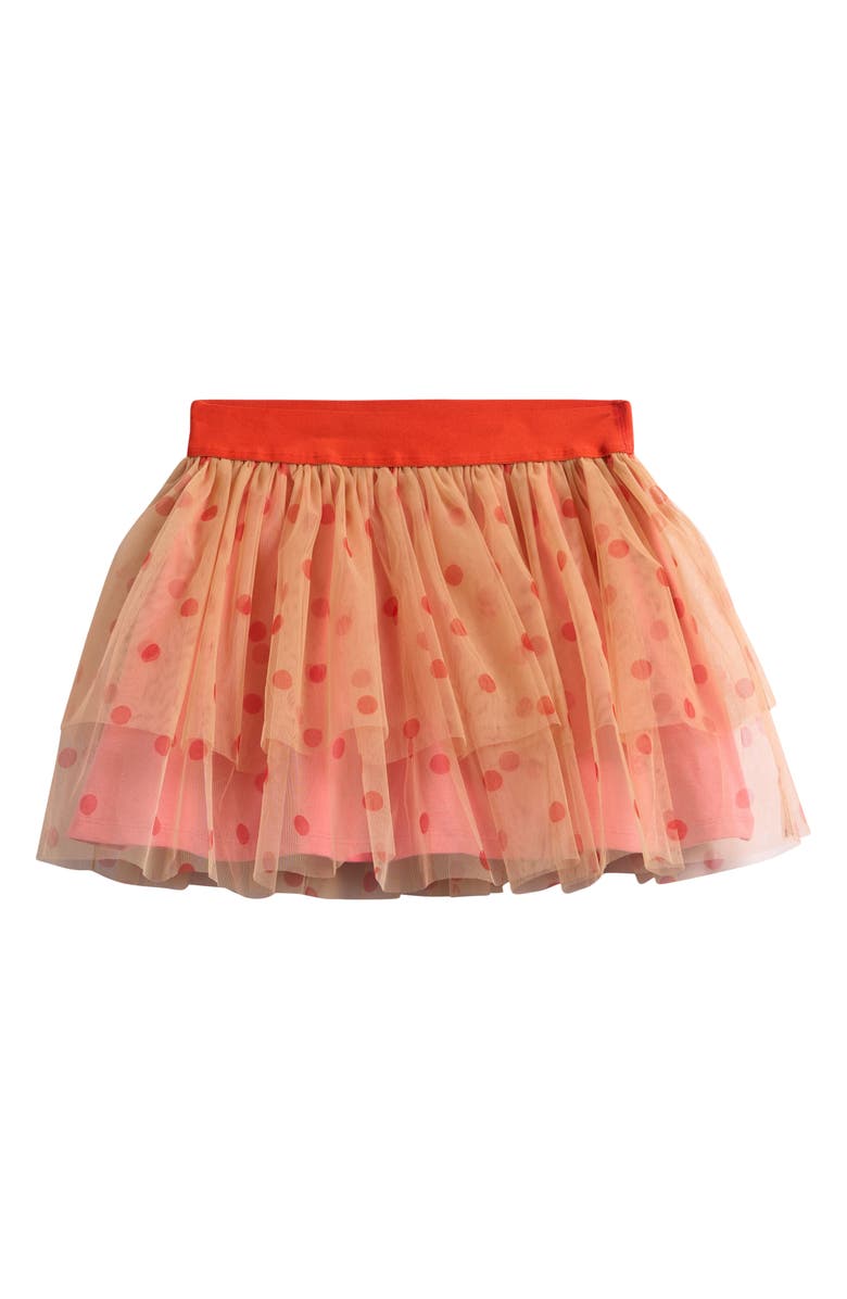 Mini Rodini Kids' Dotted Tiered Tulle Skirt, Main, color, Pink