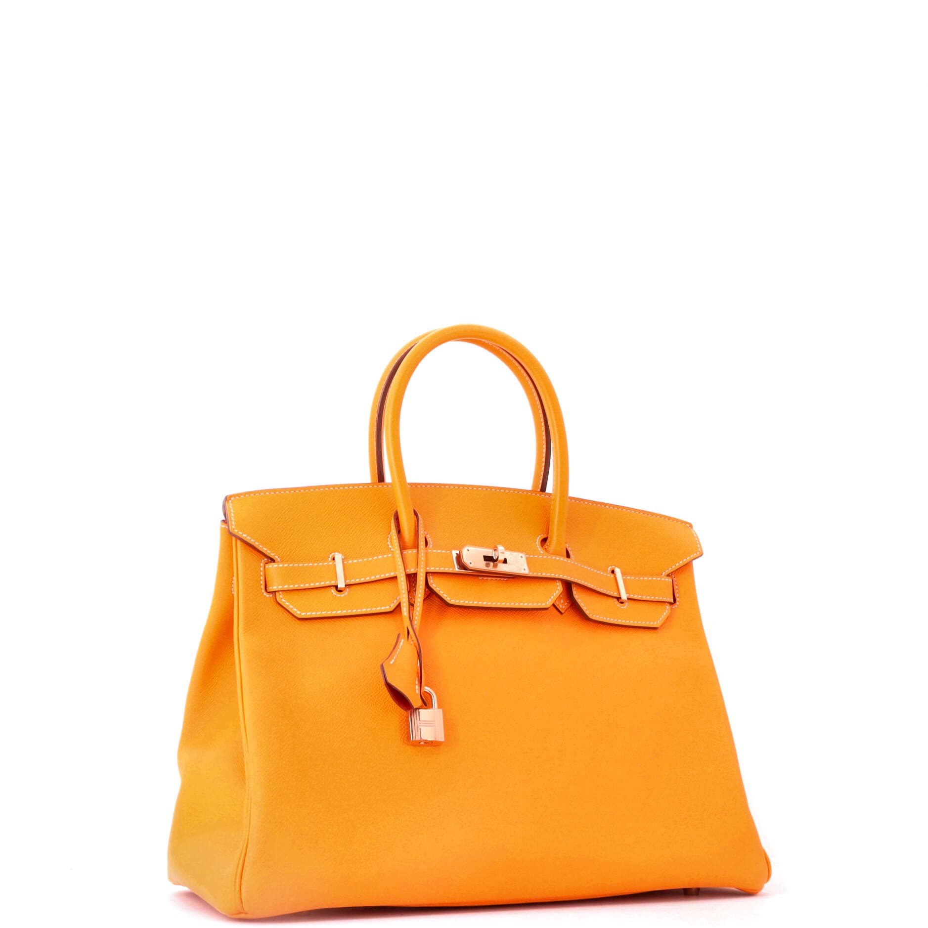 Candy Birkin Bag Epsom 35, Alternate, color, Candy-Jaune D'or/Potiron