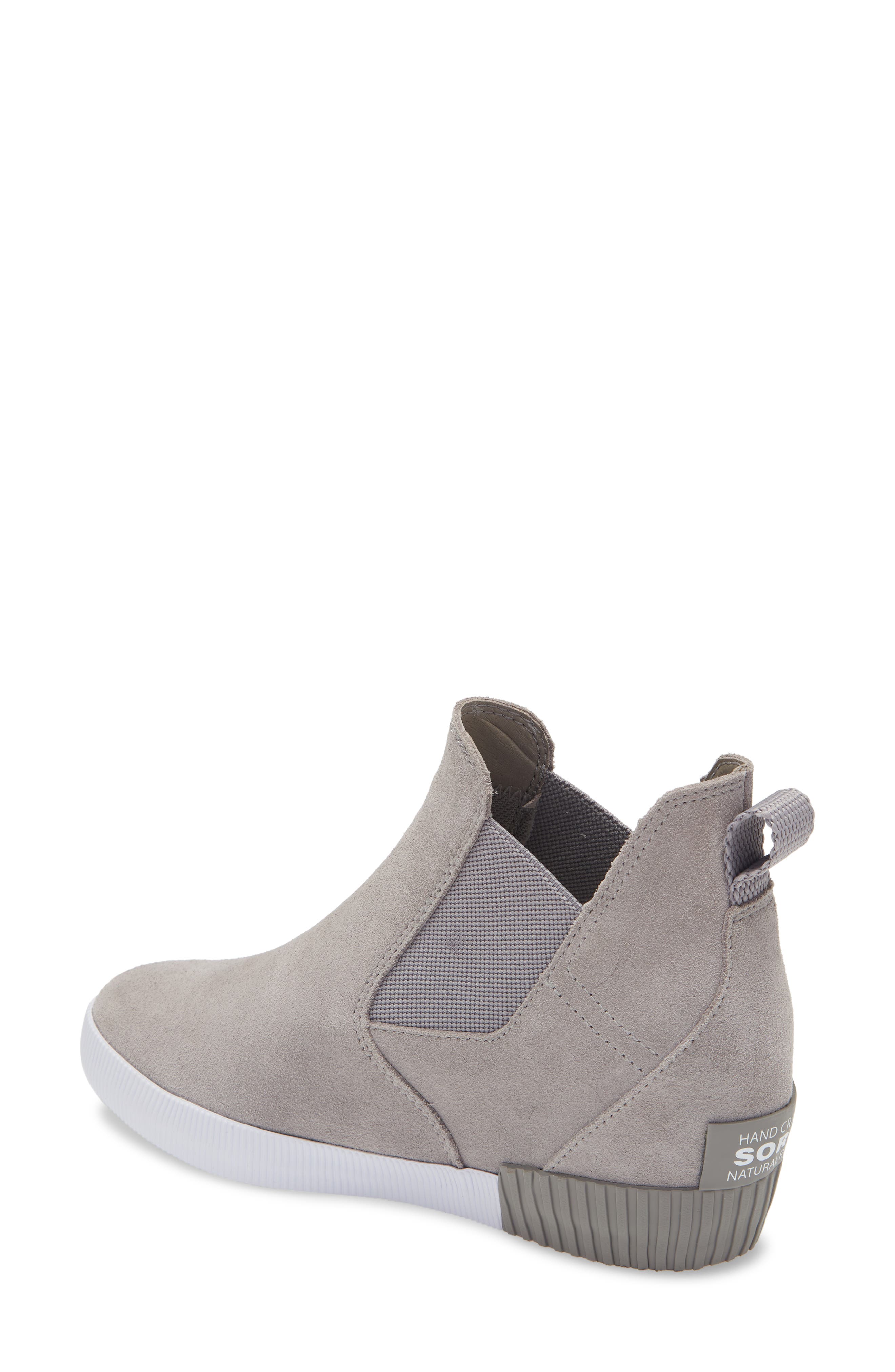 SOREL Out N About Slip-On Wedge Shoe, Alternate, color, Chrome Grey White