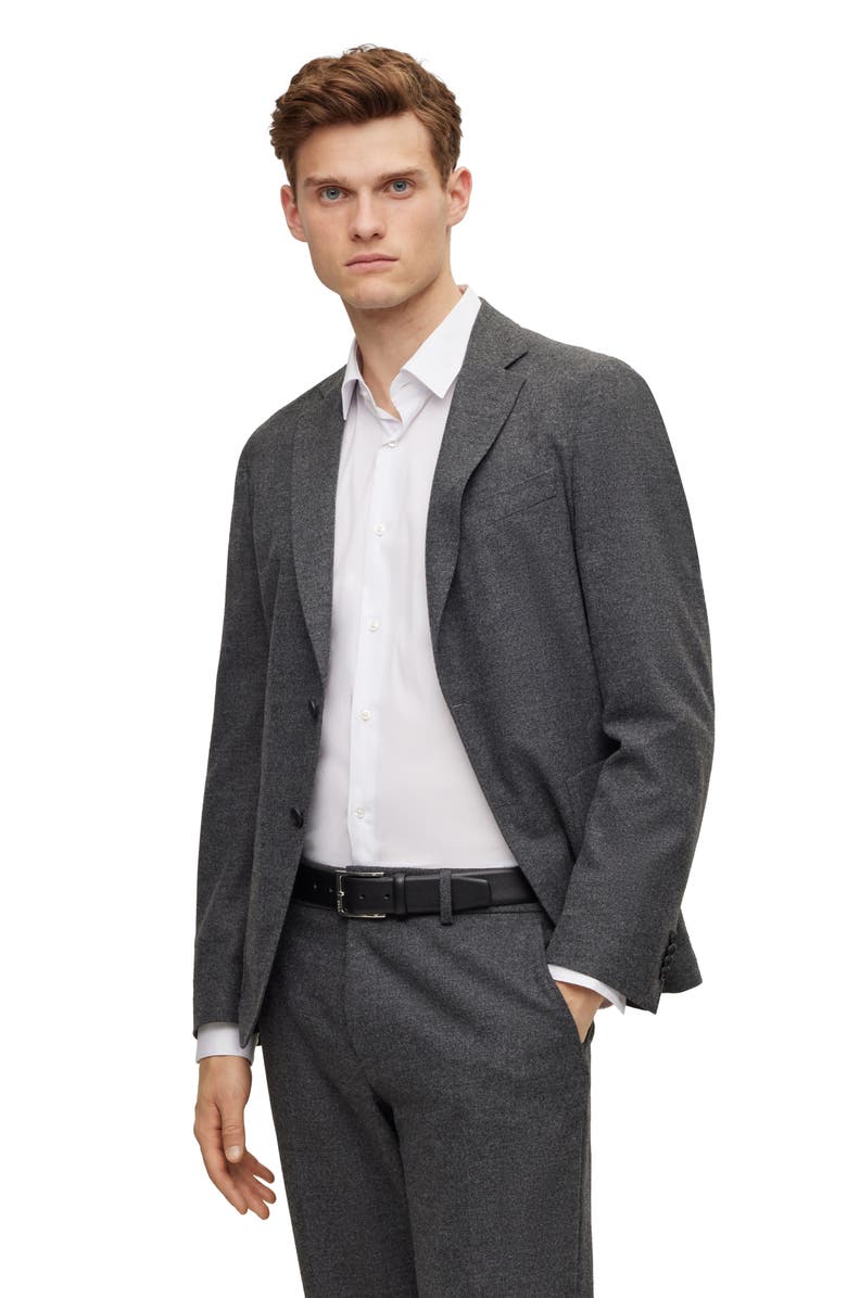 BOSS Evan Grained Leather Belt, Alternate, color, 