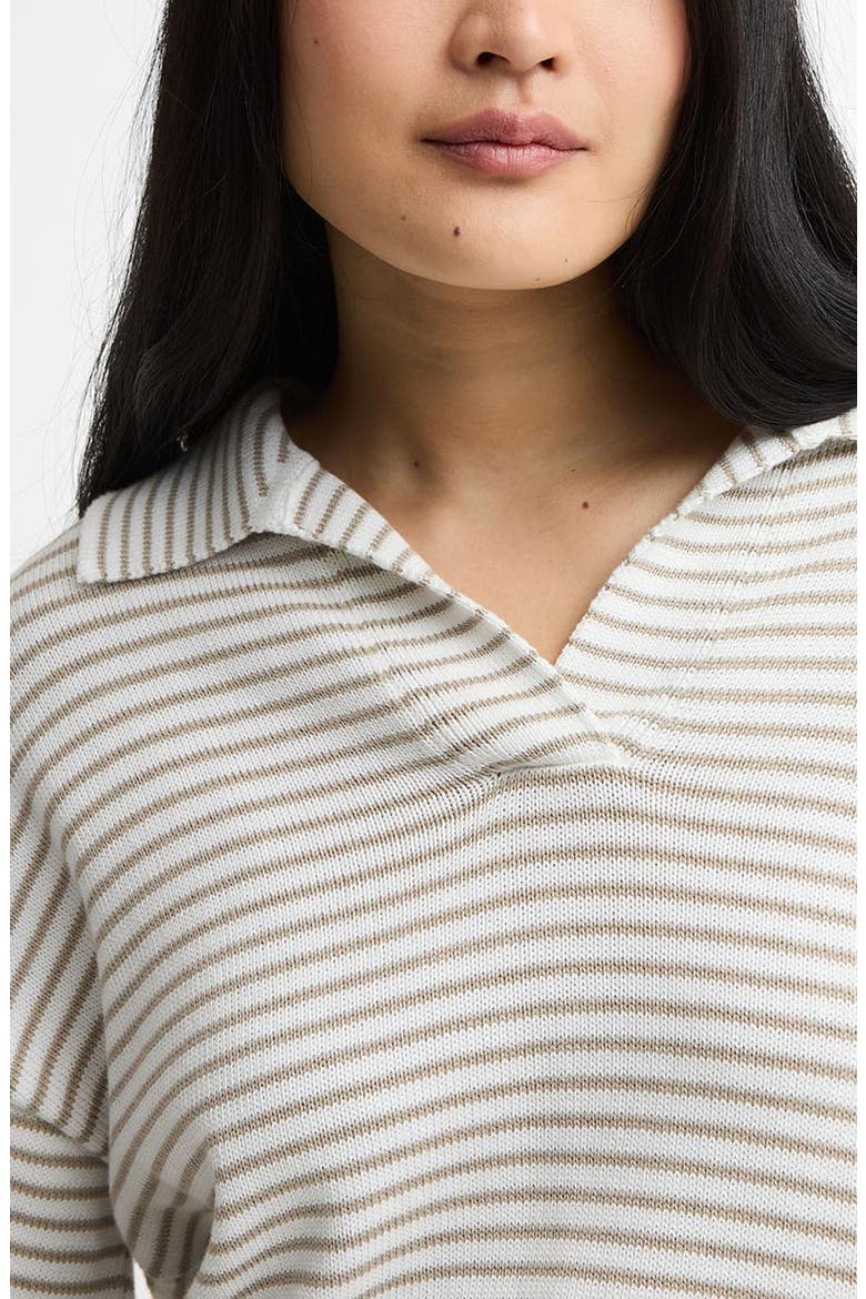 Aylesby Stripe Sweater, Alternate, color, CLOUD/ SAND STRIPE