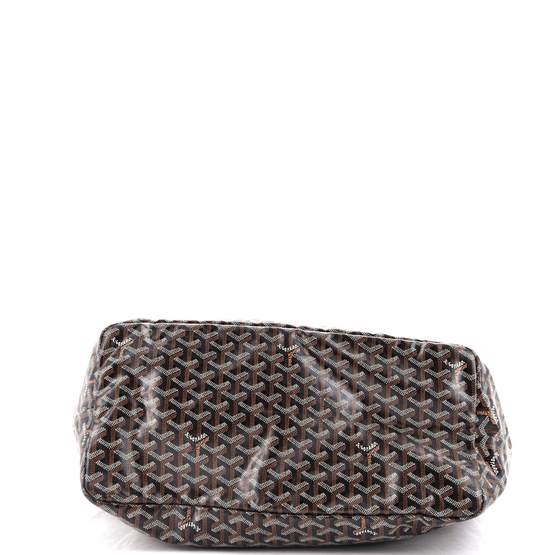 Pre-Owned Goyard Saint Louis Tote Printed Coated Canvas GM, Alternate, color, Brown