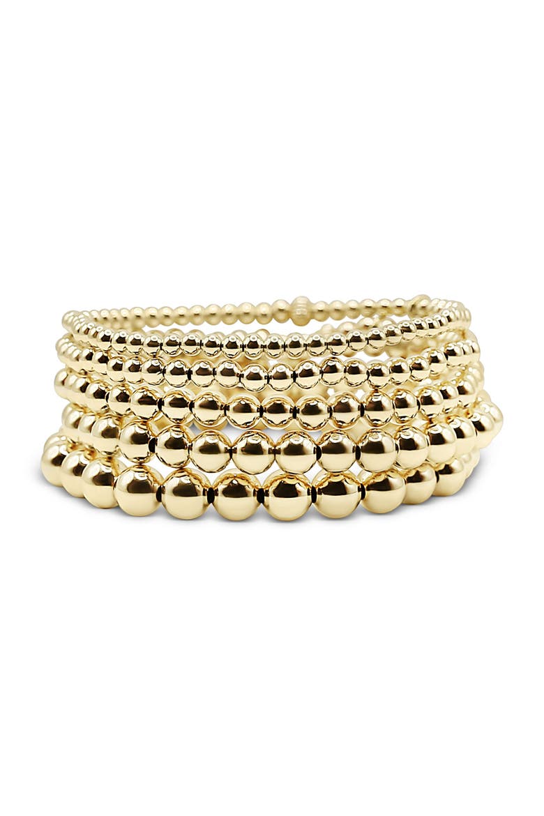 Gold Luxe Bracelet Stack, Main, color, Gold