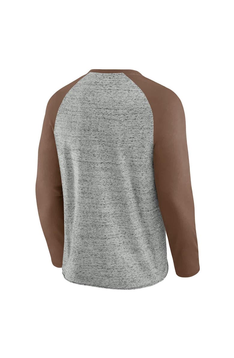 Darius Rucker Collection by Fanatics Men's Darius Rucker Collection by Fanatics Heather Gray San Diego Padres Raw Edge Raglan Long Sleeve Baseball T-Shirt, Alternate, color, Heather Gray