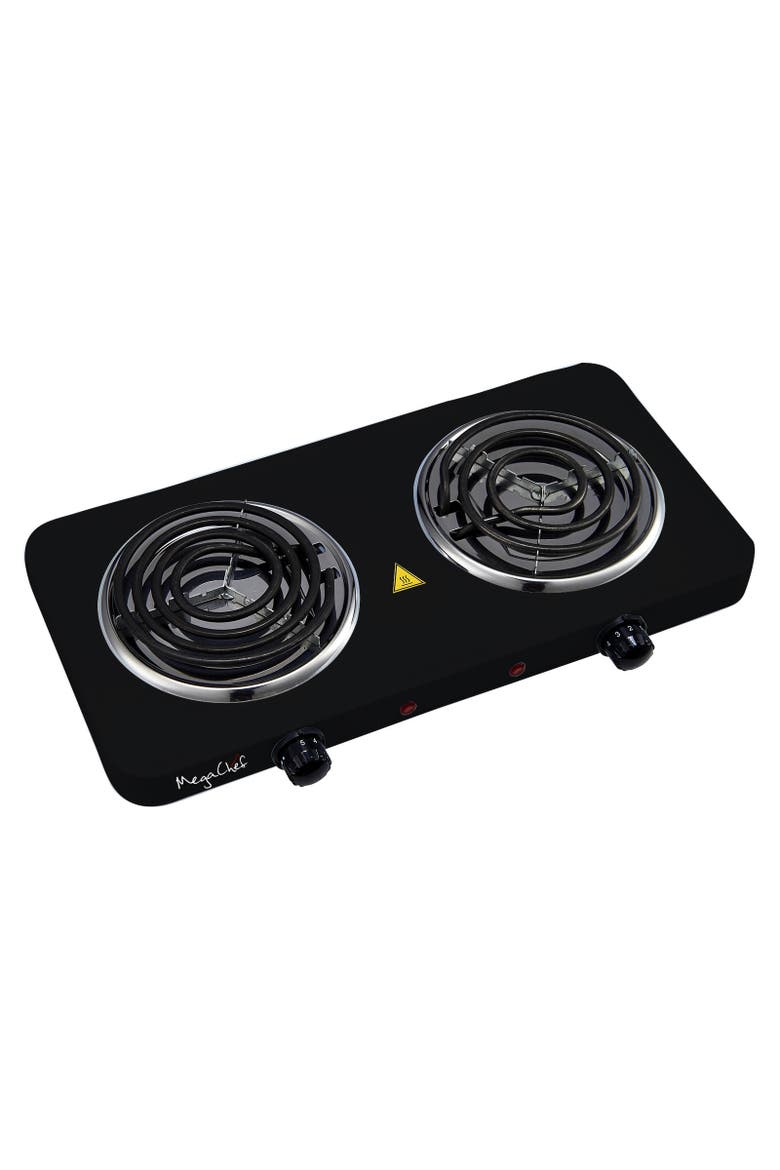 Electric Dual Coil Burner Cooktop Buffet Range, Alternate, color, Black