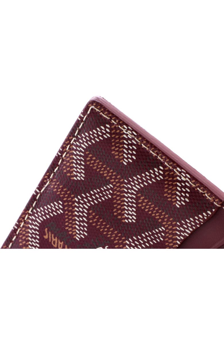 Pre-Owned Goyard Saint Sulpice Card Holder Coated Canvas, Alternate, color, Red