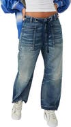 Free People We the Free Moxie Mid Rise Barrel Jeans