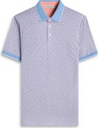 Bugatchi Vance OoohCotton® Geo Print Polo