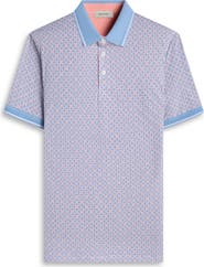Bugatchi Vance OoohCotton® Geo Print Polo