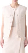 Akris punto Bouclé Tweed Oversize Vest