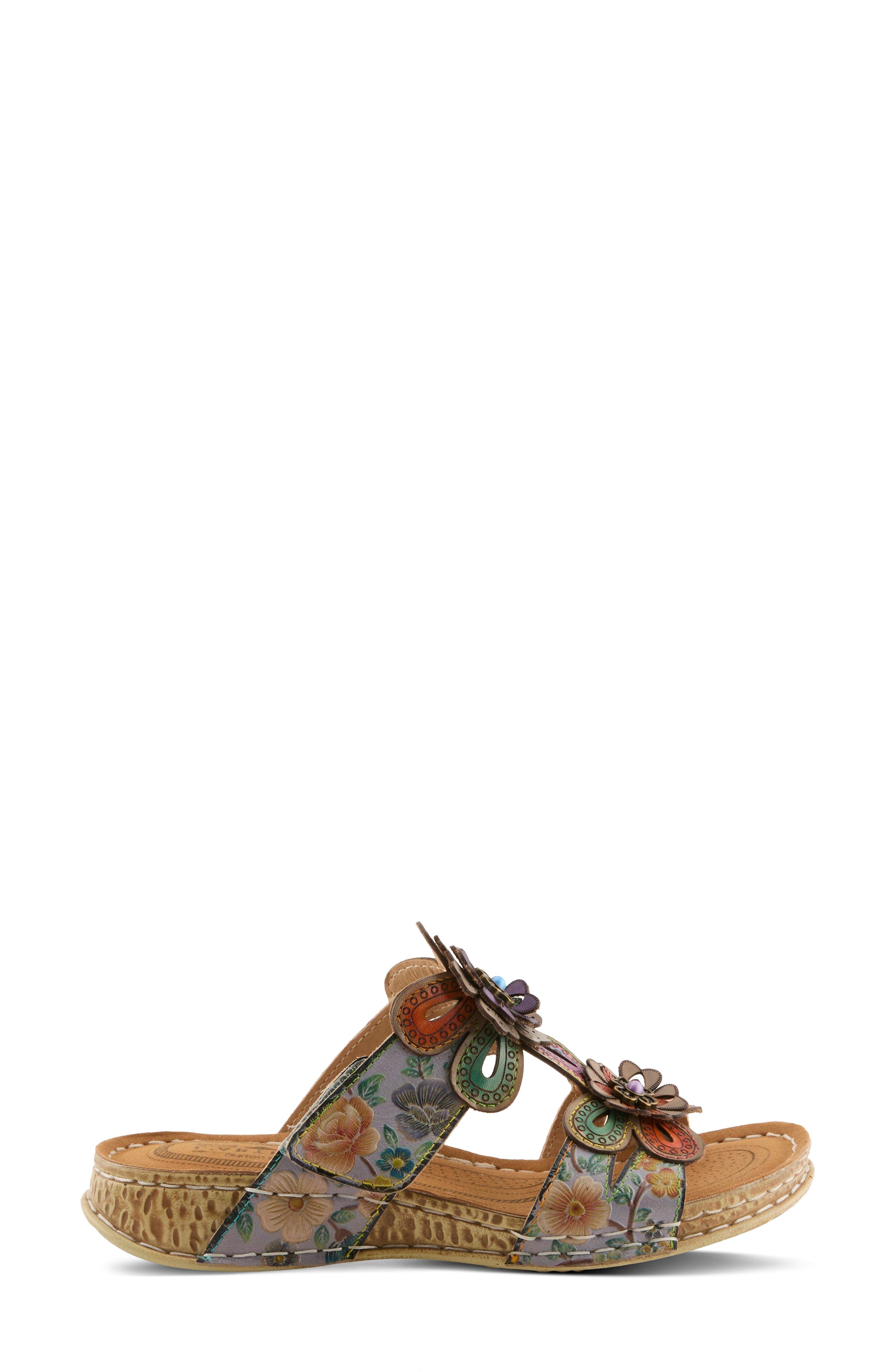 L'Artiste by Spring Step Beaudie Sandal, Alternate, color, Grey Multi