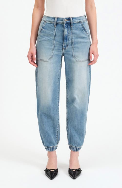 DAZE DAZE THE CHAMP HIGH WAIST DENIM JOGGERS