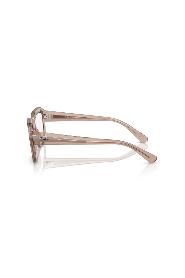 52mm Square optical glasses, Alternate, color, Brown