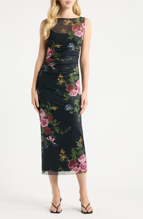 Benson Floral Mesh Dress