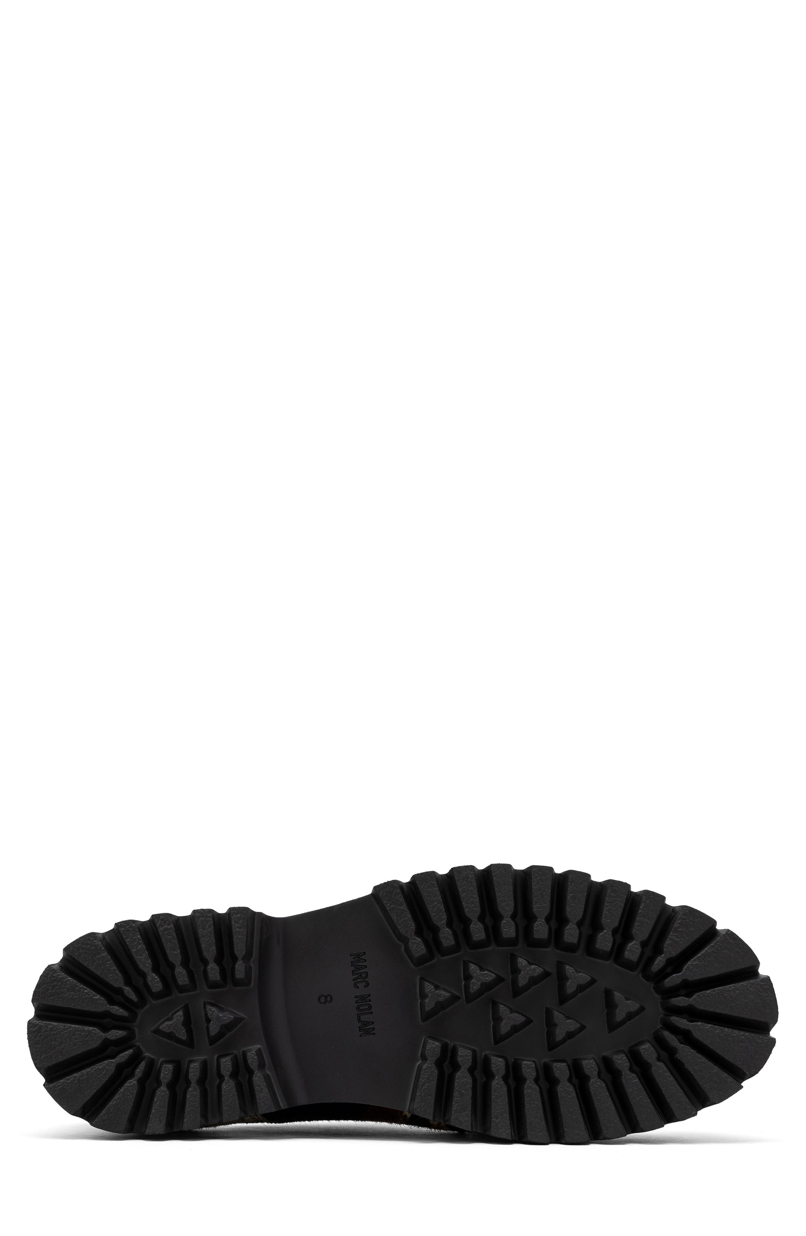 MARC NOLAN Luca Genuine Calf Hair Lug Sole Derby, Alternate, color, Dark Horse