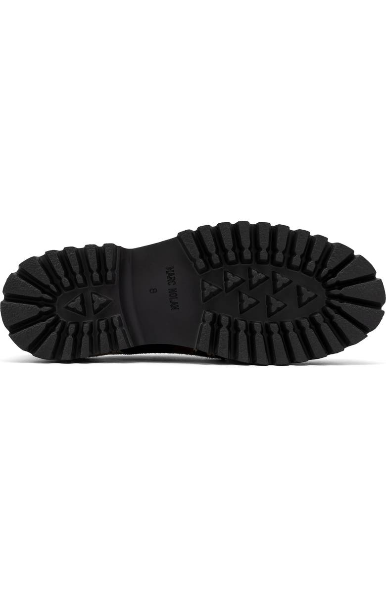 MARC NOLAN Luca Genuine Calf Hair Lug Sole Derby, Alternate, color, Dark Horse