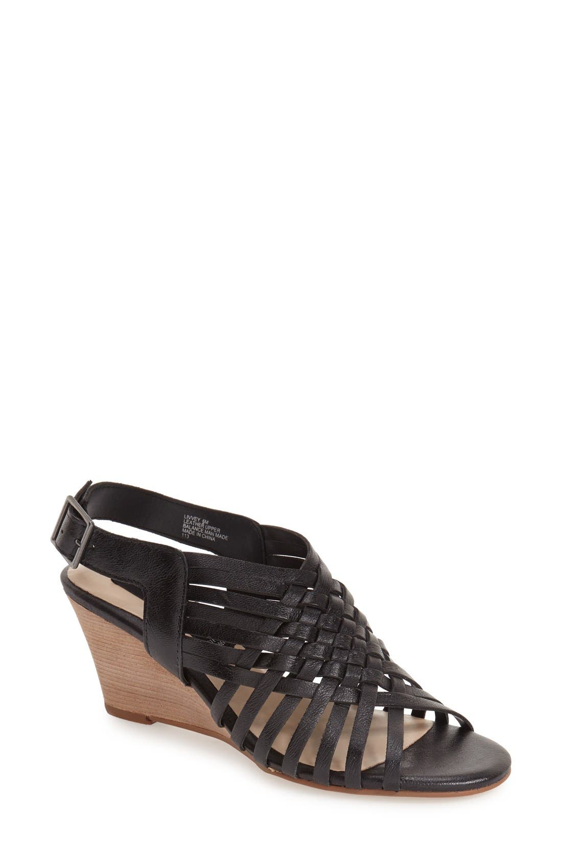 Steven New York Steven by Steve Madden 'Livvey' Wedge Sandal, Main, color, 