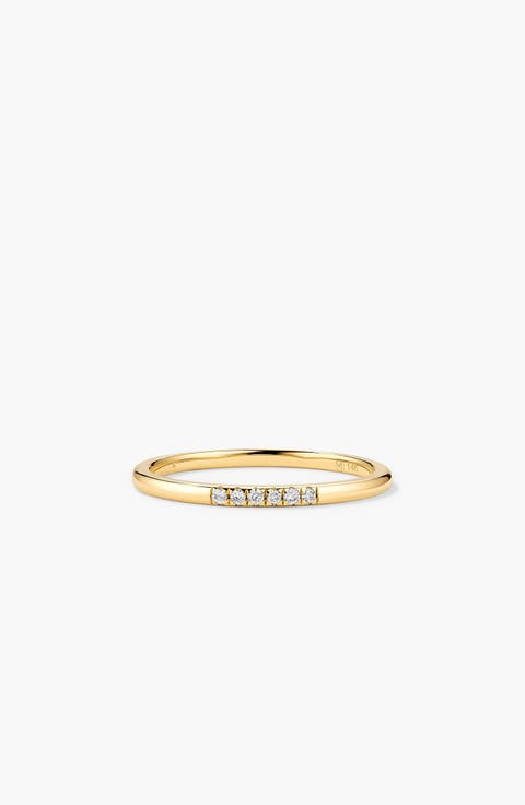 Diamonds Line Ring