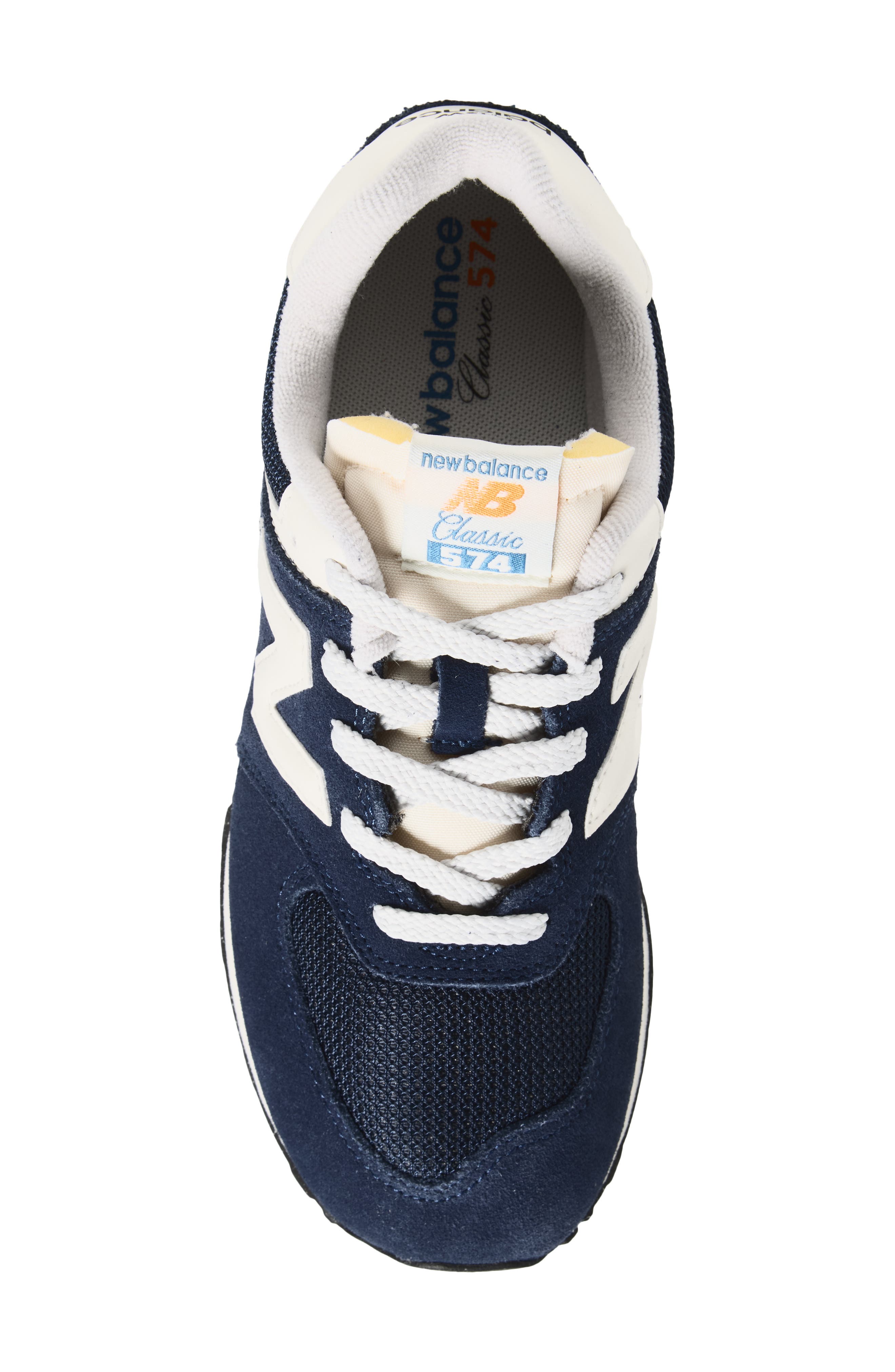 New Balance Kids' 574 Sneaker, Alternate, color, Nb Navy/ Blast Red