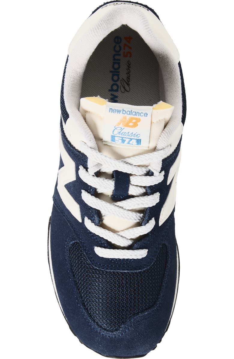 New Balance Kids' 574 Sneaker, Alternate, color, Nb Navy/ Blast Red