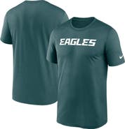Nike Men's Nike Midnight Green Philadelphia Eagles Primetime Legend Wordmark Performance T-Shirt