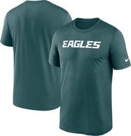Nike Men's Nike Midnight Green Philadelphia Eagles Primetime Legend Wordmark Performance T-Shirt