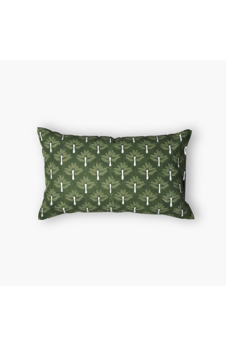 Banyan & Birch Zeenat Lumbar Throw Pillow Cover, Main, color, Chive