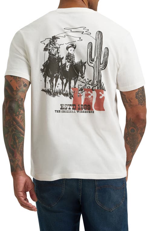 Lee Logo Graphic T-shirt In White