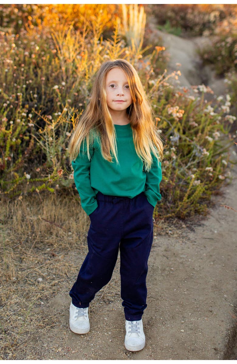 Jackalo Kids' Organic Cotton Raglan T-Shirt, Alternate, color, Hunter Green