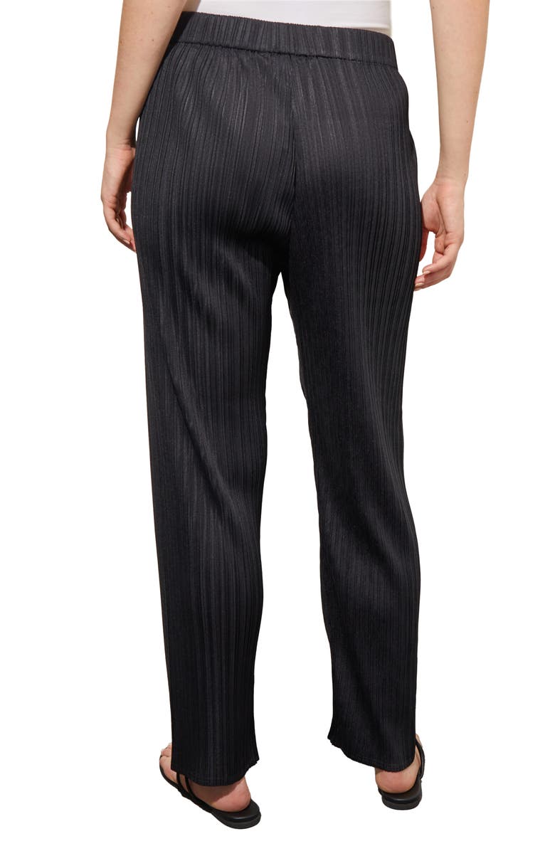 Ming Wang Plissé Wide Leg Pants, Alternate, color, 