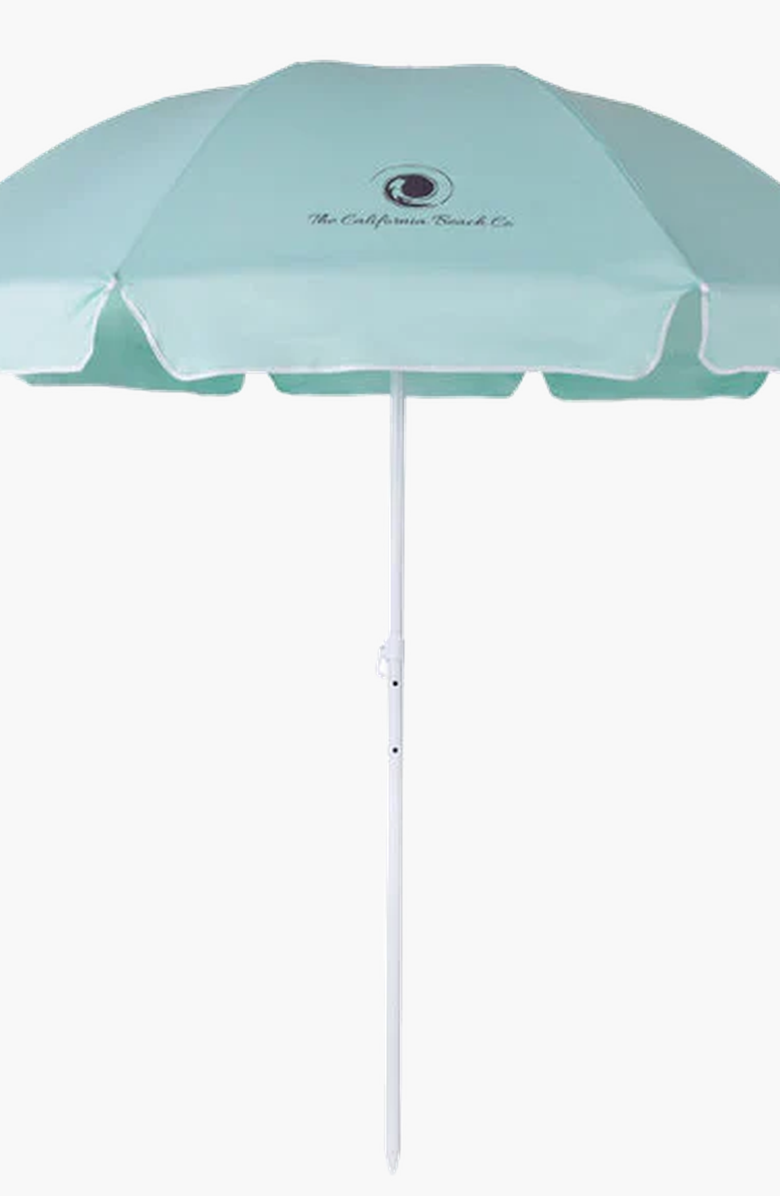 The California Beach Company Pop N Go Beach Umbrella, Alternate, color, Mint Green