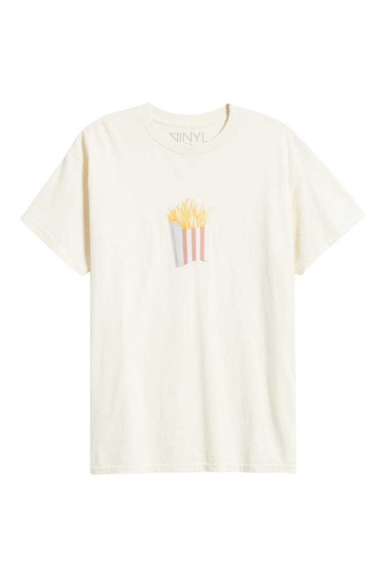 Fries Graphic T-Shirt, Alternate, color, MARSHMALLOW