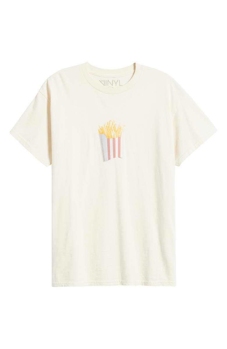 Vinyl Icons Fries Graphic T-Shirt, Alternate, color, Marshmallow
