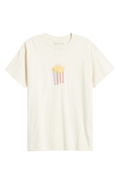 Vinyl Icons Fries Graphic T-shirt In White