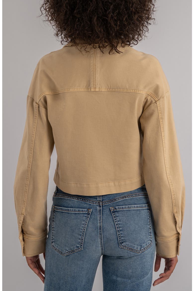 Camden Crop Denim Jacket, Alternate, color, CASHEW