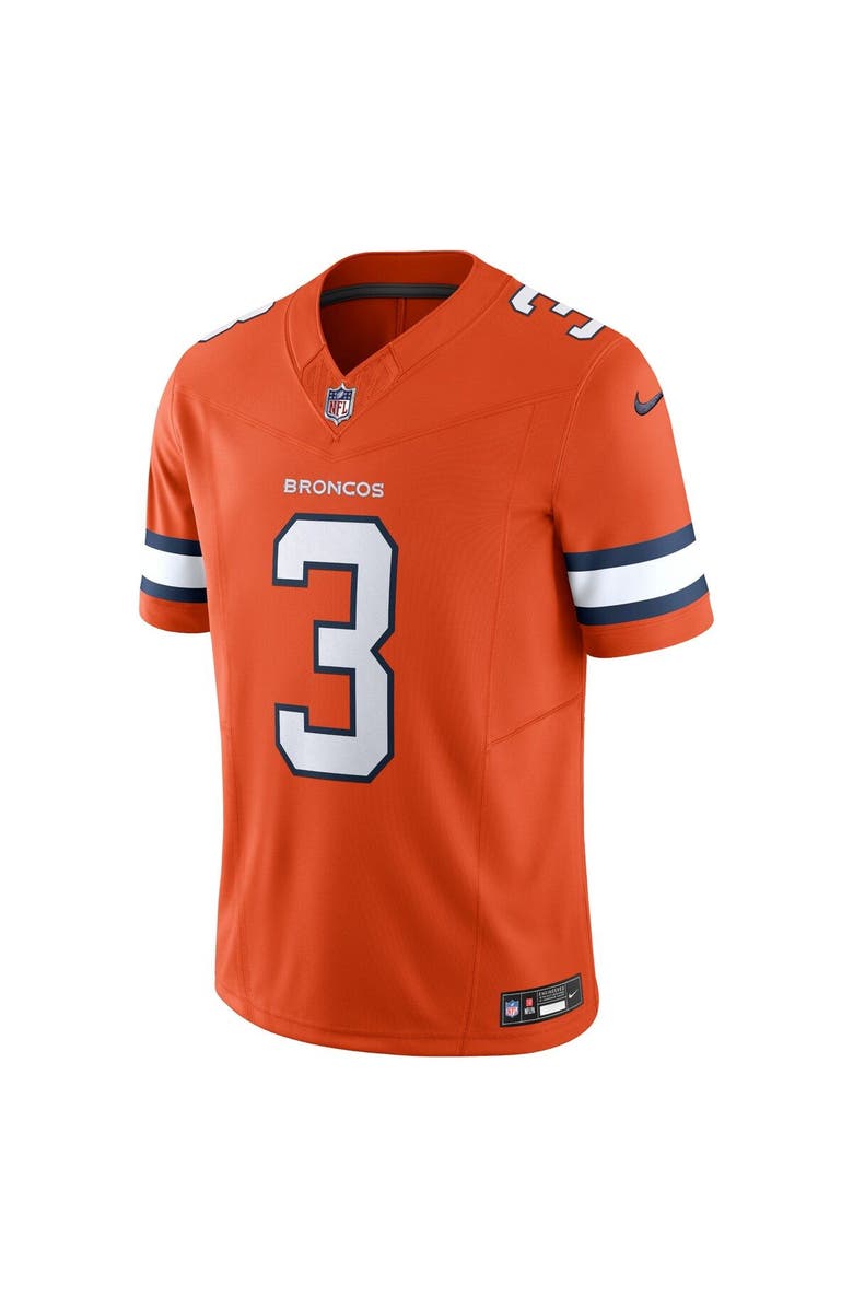Nike Men's Nike Russell Wilson Orange Denver Broncos Vapor F.U.S.E. Limited Jersey, Alternate, color, 