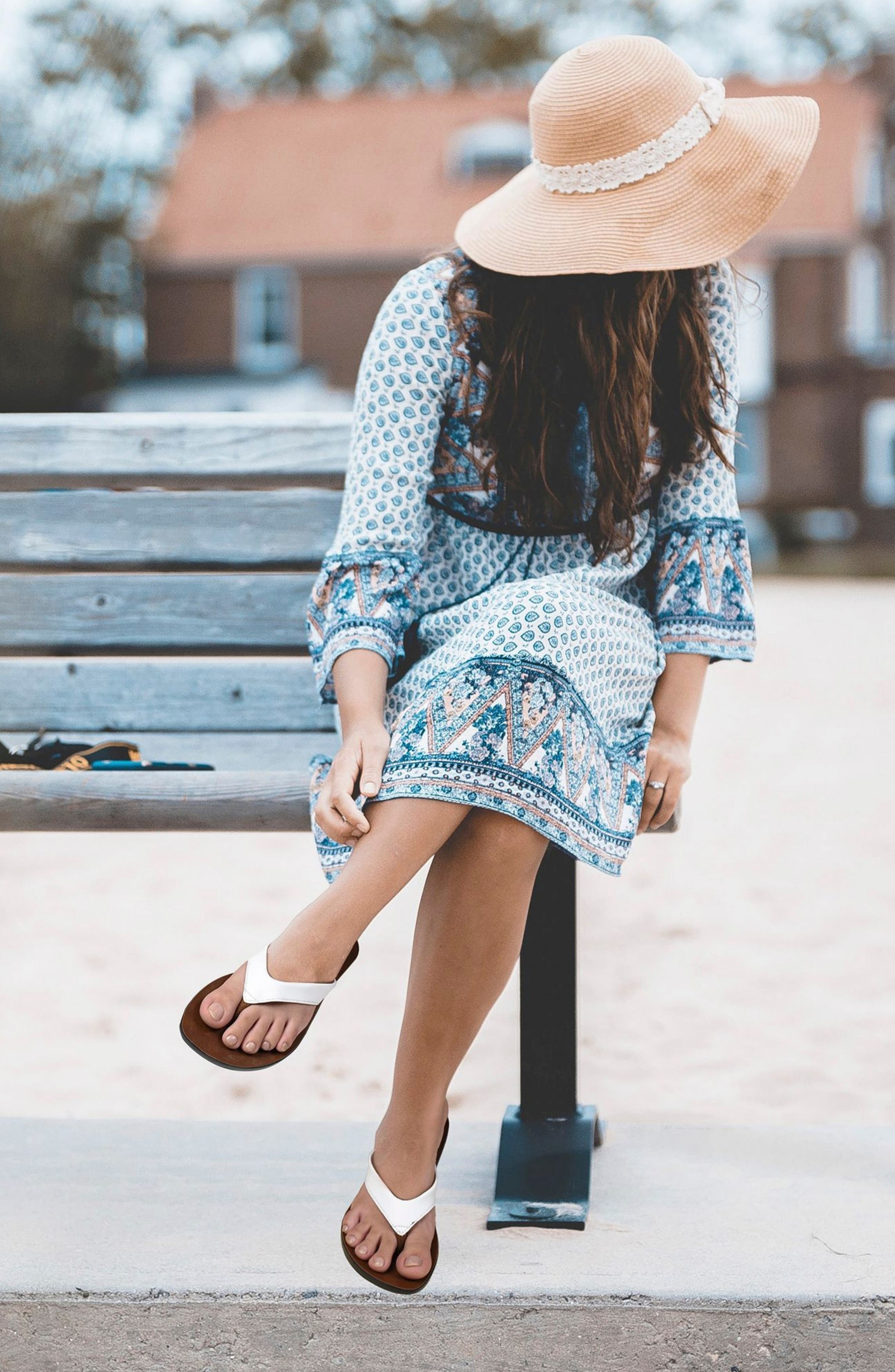 AEROSOFT Capri Comfortable Flip-Flop, Alternate, color, White