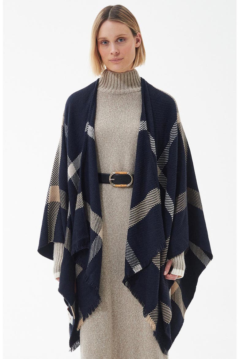 Blair Plaid Shawl, Alternate, color, MIDNIGHT