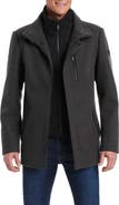 Vince Camuto Car Coat With Bib