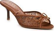 Nicole Miller Points Bow Mesh Slide Sandal