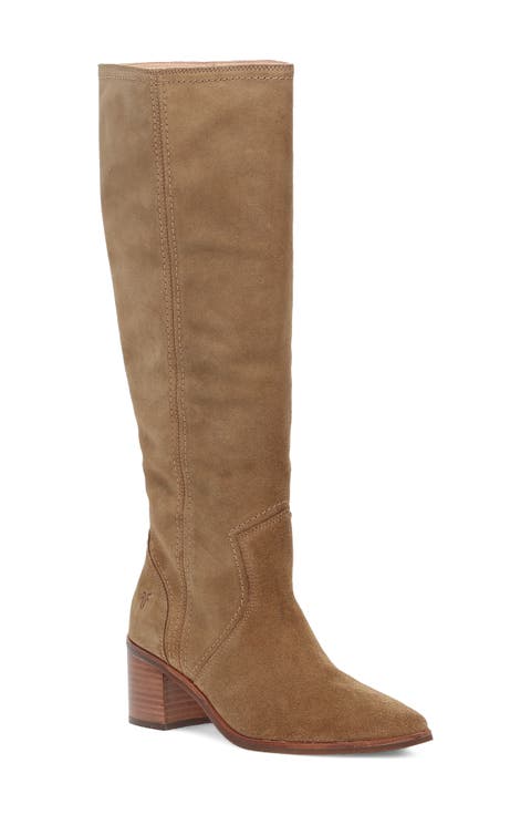 Sadie Leather Knee High Boot