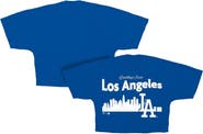 FANATICS Women's Fanatics Royal Los Angeles Dodgers Skyline Crop T-Shirt